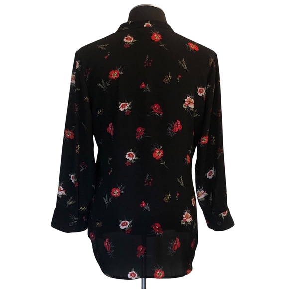 Van Heusen - Floral Pullover Split V-Neck Blouse - Picture 4 of 10